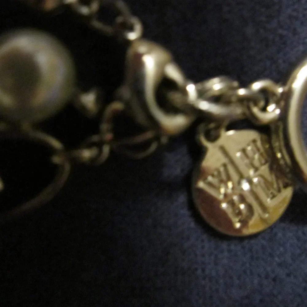 3 for💲25🌟WHBM silvertone Jet & pearly bead Convertible Bracelet multi-strand - Picture 5 of 6